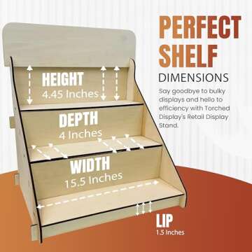 Wooden Portable Retail Display Stand for Easy Showcasing