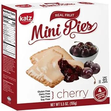 Katz Gluten Free Cherry Mini Pies | Dairy Free, Nut Free, Soy Free, Gluten Free | Kosher (1 Pack of ...