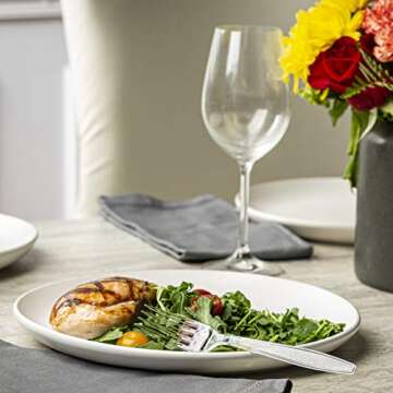 Comfy Package [300 Pack] Heavyweight Clear Plastic Forks with Engraved Design - Disposable Sturdy Plastic Utensils for Parties, Weddings, and Events