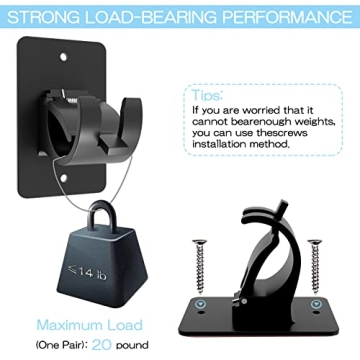 Wabboreq Easy Install Curtain Rod Brackets for Any Room