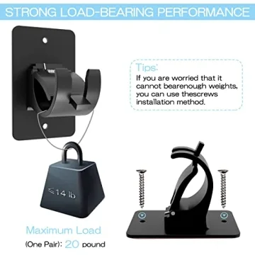 Wabboreq Easy Install Curtain Rod Brackets for Any Room