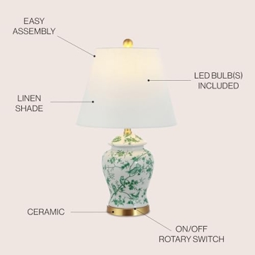 Stylish JONATHAN Y Chinoiserie Table Lamp for Any Space