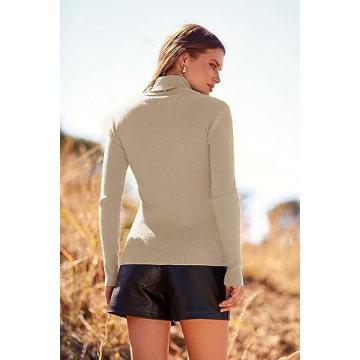 PRETTYGARDEN Turtleneck Pullover Sweater - Stylish & Cozy