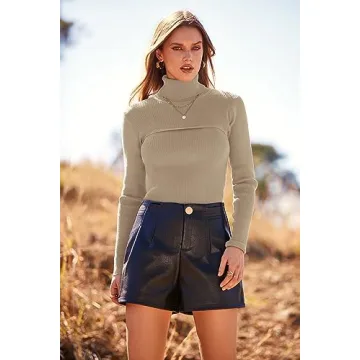 PRETTYGARDEN Turtleneck Pullover Sweater - Stylish & Cozy