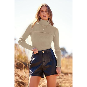 PRETTYGARDEN Turtleneck Pullover Sweater - Stylish & Cozy