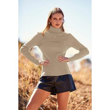 PRETTYGARDEN Turtleneck Pullover Sweater - Stylish & Cozy