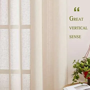 NICETOWN Semi Sheer Curtains for Elegant Window Treatments