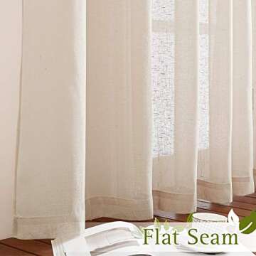 NICETOWN Semi Sheer Curtains for Elegant Window Treatments