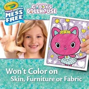 Mess-Free Gabby’s Dollhouse Coloring Set for Kids