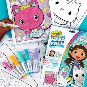 Mess-Free Gabby’s Dollhouse Coloring Set for Kids