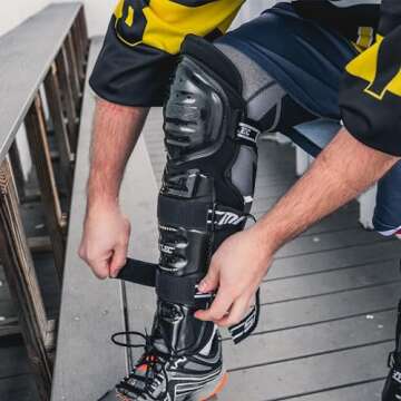 MyLec MK5 Shin Pads - Lightweight Street Hockey Guards
