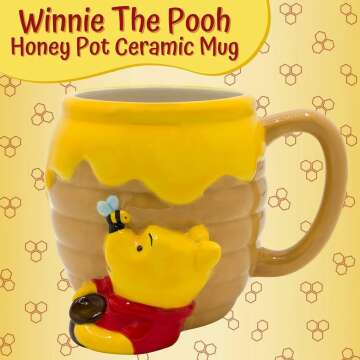 Winnie the Pooh 3D Honey Pot Mug - 23oz Ceramic