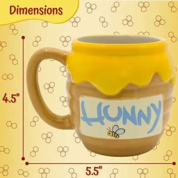 Winnie the Pooh 3D Honey Pot Mug - 23oz Ceramic