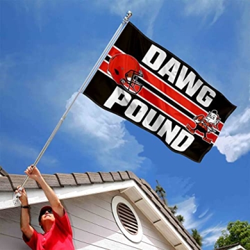 WinCraft Cleveland Browns Dawg Pound Flag Officially Licensed