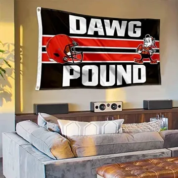 WinCraft Cleveland Browns Dawg Pound Flag Officially Licensed