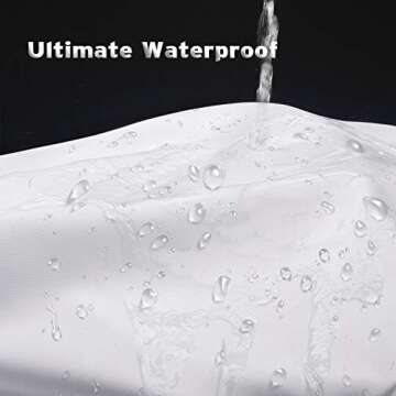 Titanker Extra Long Shower Curtain Liner Washable, 72 x 84 Inches, White Shower Liner Fabric with 2 ...