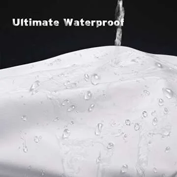 Titanker Extra Long Shower Curtain Liner Washable, 72 x 84 Inches, White Shower Liner Fabric with 2 ...