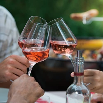 Chouggo Wine Glass Set of 6 - Hand Blown Crystal Glassware