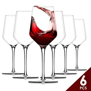 Chouggo Wine Glass Set of 6 - Hand Blown Crystal Glassware