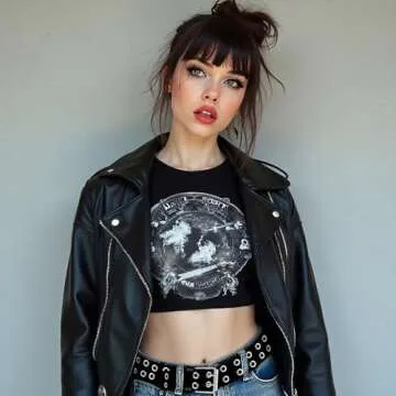 Belle Donne Women's Grommet Leather Belt, Stylish & Durable