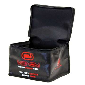 Venom Fire Resistant LiPo Bag for Safe Battery Storage