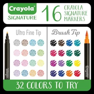 Crayola Brush & Detail Markers Set for Creative Artistry