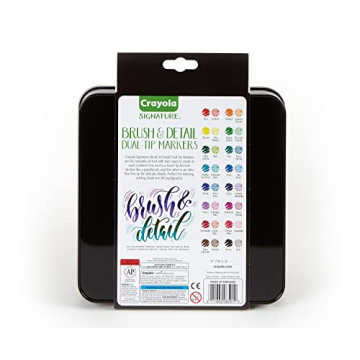 Crayola Brush & Detail Markers Set for Creative Artistry