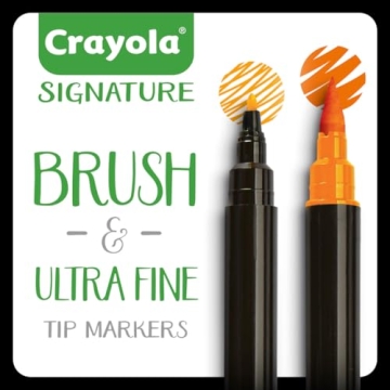 Crayola Brush & Detail Markers Set for Creative Artistry