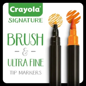 Crayola Brush & Detail Markers Set for Creative Artistry