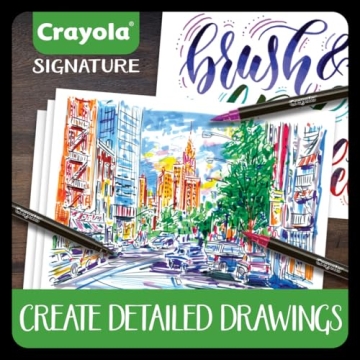 Crayola Brush & Detail Markers Set for Creative Artistry