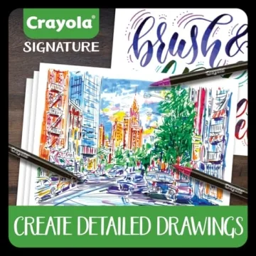 Crayola Brush & Detail Markers Set for Creative Artistry