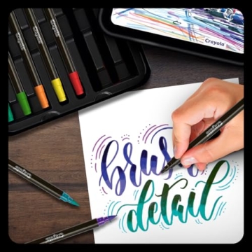 Crayola Brush & Detail Markers Set for Creative Artistry