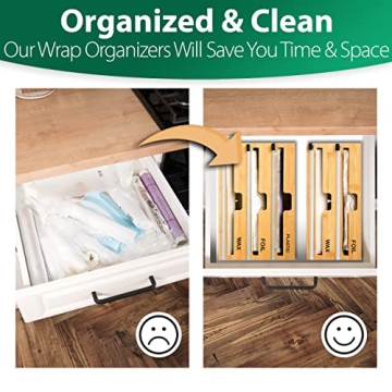 Enhance Your Kitchen with Our Plastic Wrap Organizer