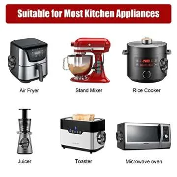 Cord Organizer for Kitchen Appliances, 9 Pack Appliance Cord Organizer Stick On, Cord Wrappers for Kitchen Appliances Compatible with Stand Mixer, Toaster, Air Fryer, Coffee Maker