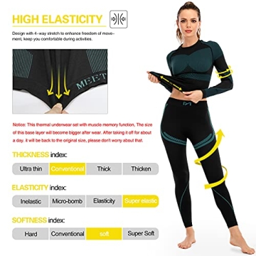 MEETYOO Women Thermal Underwear Set for Cold Weather
