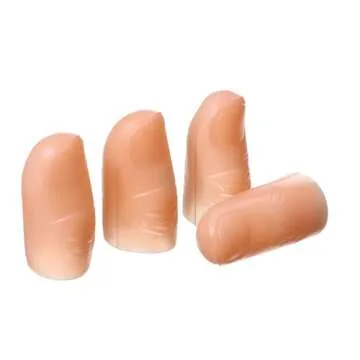 Mudder 10 Pieces Halloween Magical Thumb Light LED Finger Lights Magical Trick Finger Prank Tool for Performance