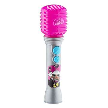 eKids LOL Surprise OMG Remix Toy Microphone for Kids with Built in Music and Flashing Lights, Musica...