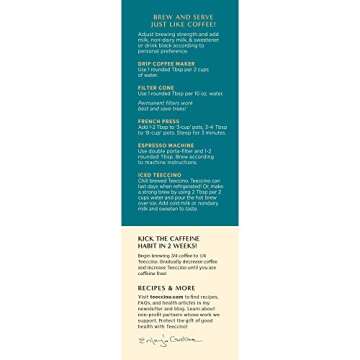 Teeccino Dandelion Vanilla Nut: Caffeine-Free Herbal Coffee