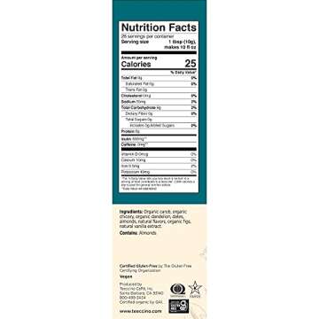 Teeccino Dandelion Vanilla Nut: Caffeine-Free Herbal Coffee