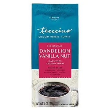 Teeccino Dandelion Vanilla Nut: Caffeine-Free Herbal Coffee