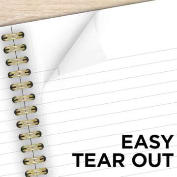 Cambridge Notebook, WorkStyle Business Notebook, 9-1/2" x 7-1/4", 80 Sheets, Legal Ruled, 80 Sheets, SoftTouch Cover, Wirebound, Purple (49556)