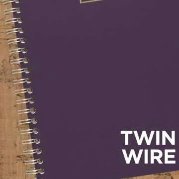 Cambridge Notebook, WorkStyle Business Notebook, 9-1/2" x 7-1/4", 80 Sheets, Legal Ruled, 80 Sheets, SoftTouch Cover, Wirebound, Purple (49556)