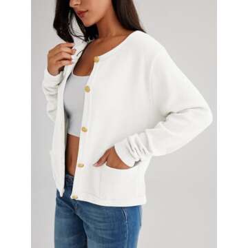 LILLUSORY Women's Cardigan Sweaters 2025 Fall Oufits Clothes Fashion Trendy Long Sleeve Tops Casual ...