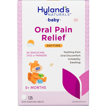 Hyland's Baby Daytime Soothing Tablets with Chamomilla, Natural Relief of Oral Discomfort, Irritabil...