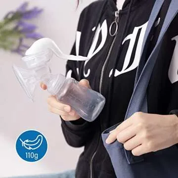Elfzone Manual Breast Pump - Ergonomic, Portable & Eco-Friendly