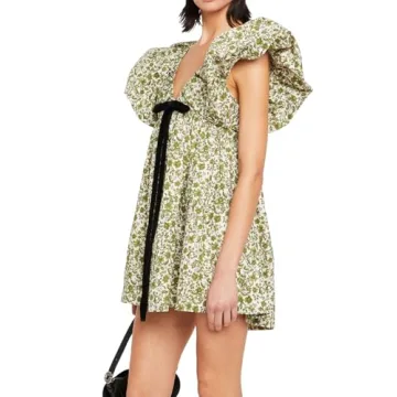 Stylish Floral Print Mini Dress for Summer Events