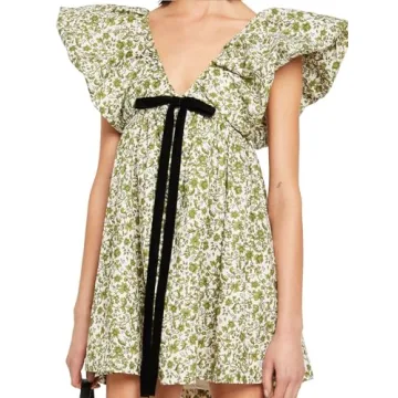 Stylish Floral Print Mini Dress for Summer Events