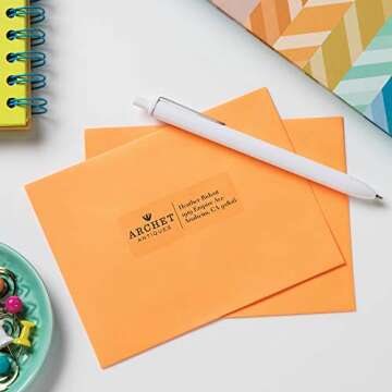 Avery Printable Address Labels with Sure Feed, 1" x 2-5/8", Glossy Clear, 300 Blank Mailing Labels f...