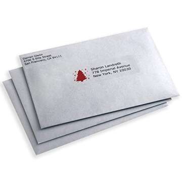 Avery Printable Address Labels with Sure Feed, 1" x 2-5/8", Glossy Clear, 300 Blank Mailing Labels for Laser and Inkjet Printers (6521)