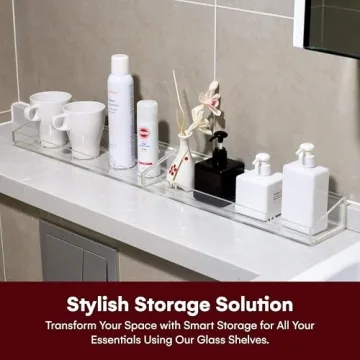 Vdomus Acrylic Bathroom Shelves for Stylish Storage